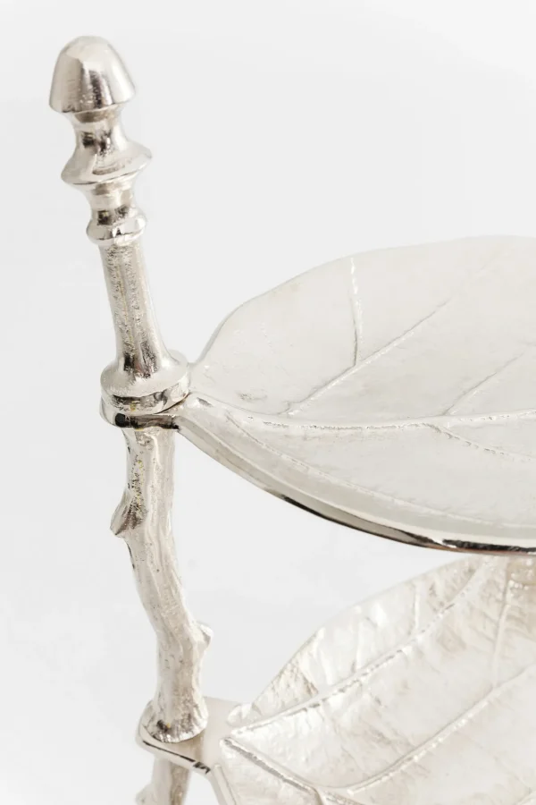 Alzata Decorativa Leaf Argento - KARE