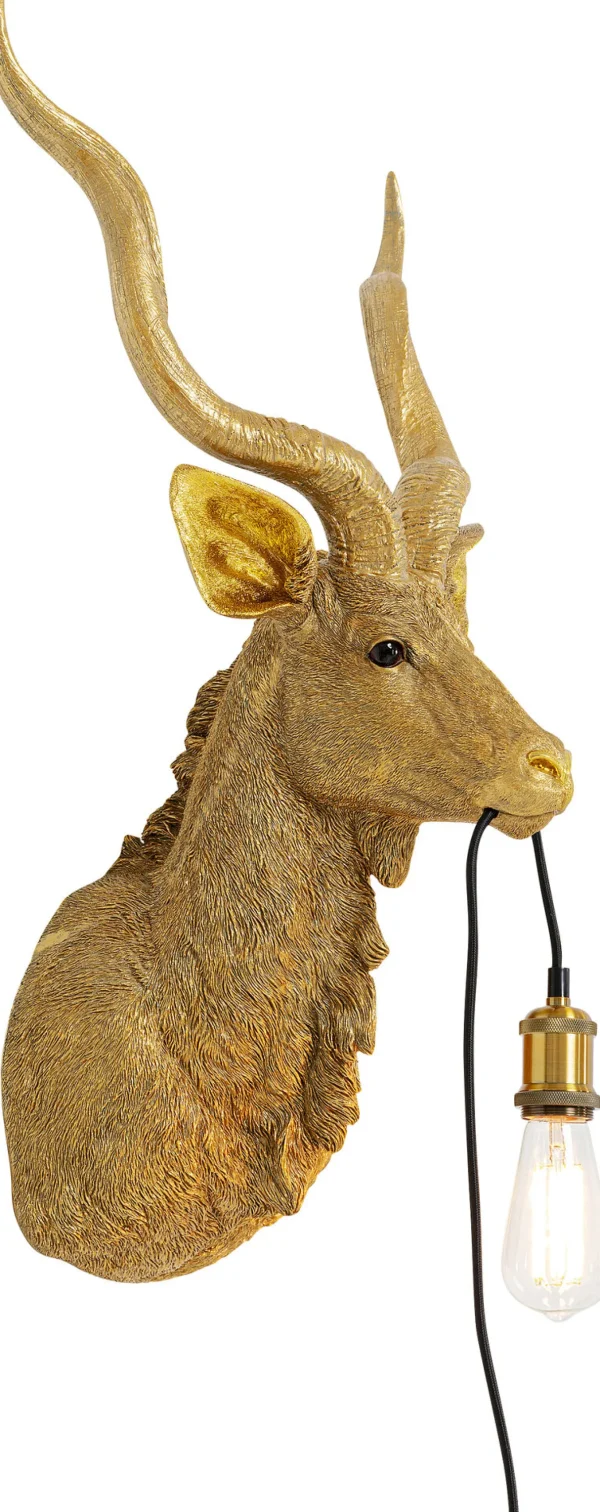 Applique Animal Goat oro 45x74cm - KARE