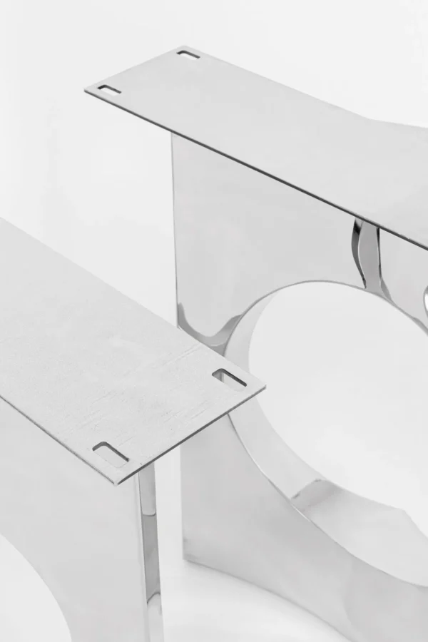 Base Tavola Oho Chrome (2/Set) - KARE