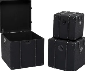 Baule da Viaggio Nero (3/Set) - KARE