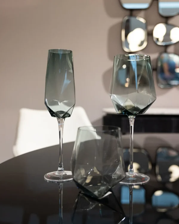 Bicchiere Da Vino Diamond Smoke - KARE