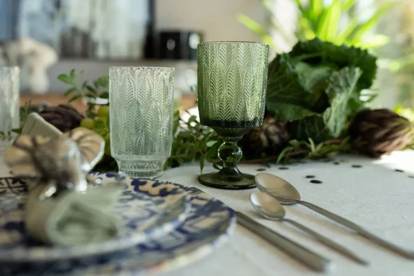Bicchiere vino Fogli verde - KARE