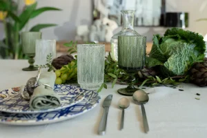 Bicchiere vino Fogli verde - KARE