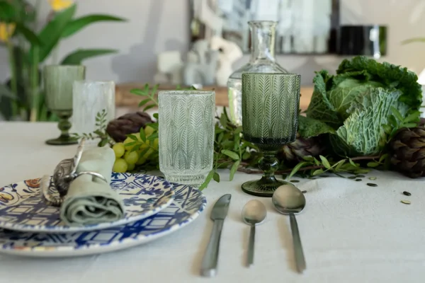Bicchiere vino Fogli verde - KARE