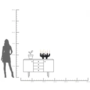 Candelabro / portacandela decorativo "6Sticker´s" h47cm - KARE