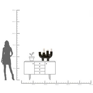 Candelabro / portacandela decorativo "4Sticker´s" h60cm - KARE