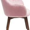 CHAIR WITH ARMREST LADY VELVET MAUVE - KARE