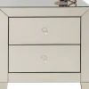 COMODINO LUXURY CHAMPAGNE 2 CASSETTI - KARE