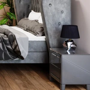 COMODINO LUXURY PUSH 2 CASSETTI GRIGIO - KARE