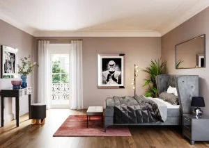 COMODINO LUXURY PUSH 2 CASSETTI GRIGIO - KARE