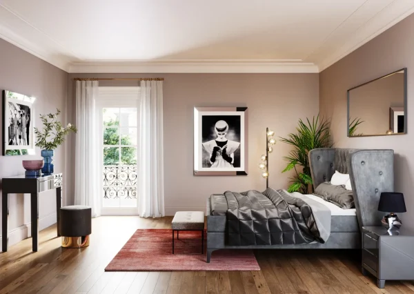 COMODINO LUXURY PUSH 2 CASSETTI GRIGIO - KARE
