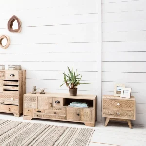 Comodino Puro in legno mango 50x35 cm - KARE