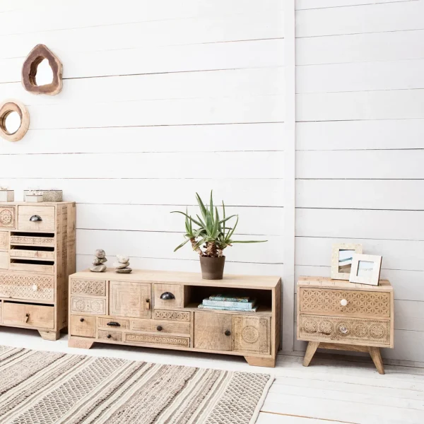 Comodino Puro in legno mango 50x35 cm - KARE