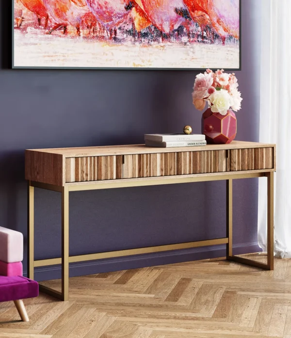 console Oriols naturale 136x40cm - KARE