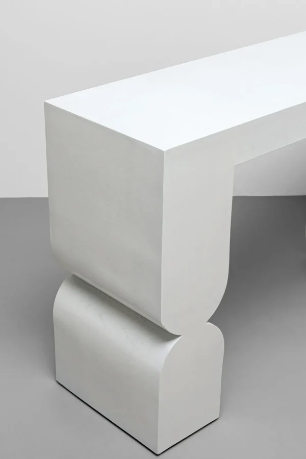 Console Paco Curve bianco 120x85cm - KARE