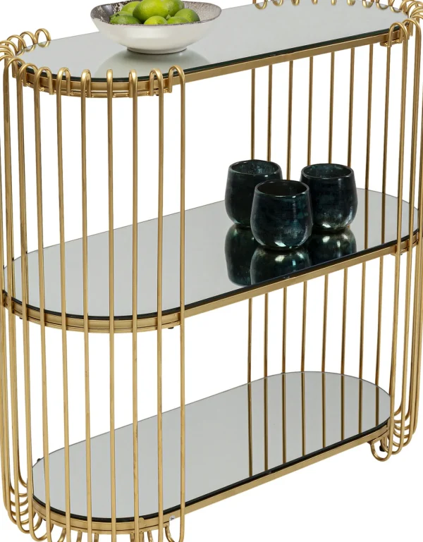 Console Wire Brass 81x78cm - KARE