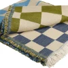 Coperta Checker blu verde 170x130cm - KARE