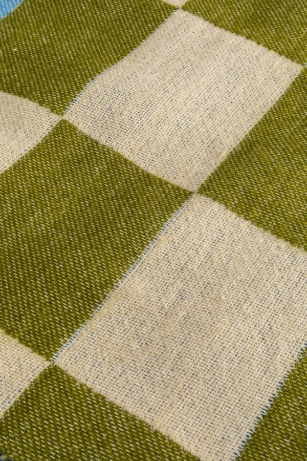 Coperta Checker blu verde 170x130cm - KARE