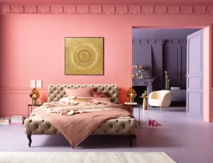 Cornice decorativa Art Geometric Circle oro 120x12 - KARE