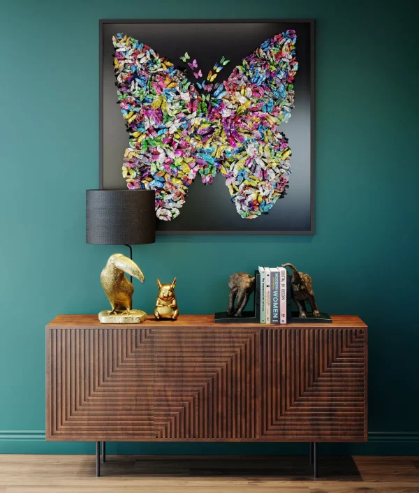Cornice Decorativa Farfalla 120x120cm - KARE