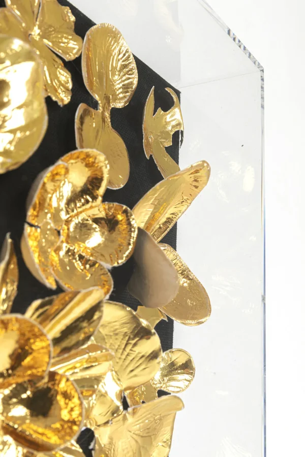 Cornice Decorativa Gold Flower 60x60cm - KARE