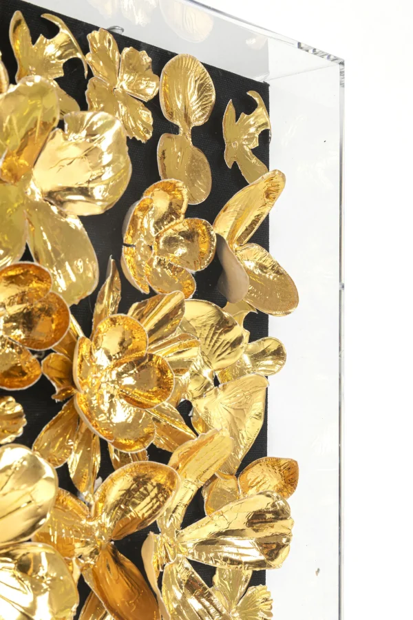 Cornice Decorativa Gold Flower 60x60cm - KARE