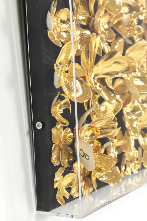 Cornice Decorativa Gold Flower 60x60cm - KARE
