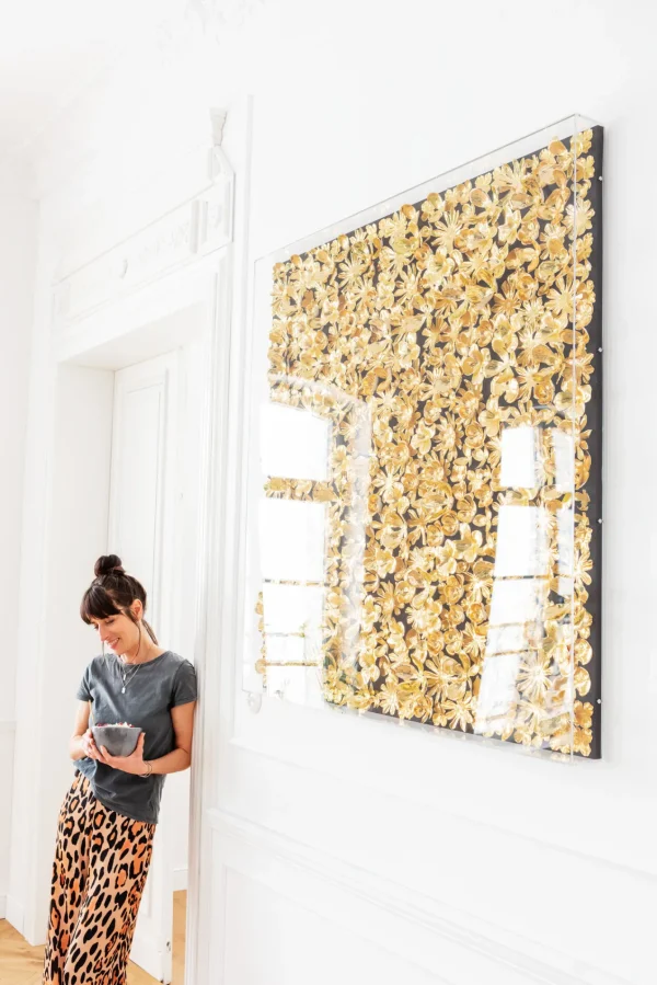 Cornice decorativa Gold Flower 120x120 cm - KARE