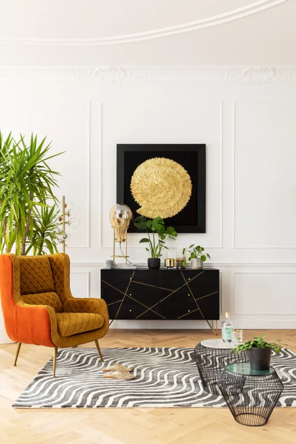 Cornice Decorativa Golden Snail 120x120cm - KARE