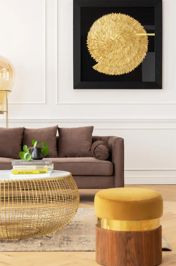 Cornice Decorativa Golden Snail 120x120cm - KARE
