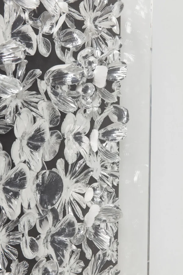 CORNICE DECORATIVA SILVER FLOWER 100X100CM - KARE
