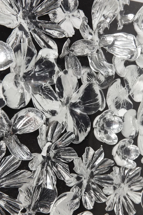CORNICE DECORATIVA SILVER FLOWER 100X100CM - KARE