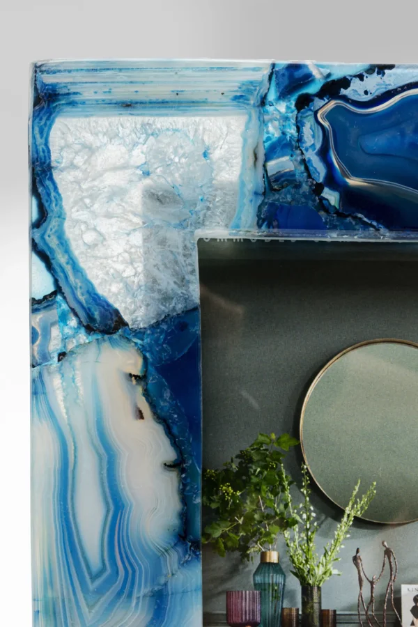Cornice Francis Achat blu 13x18cm - KARE