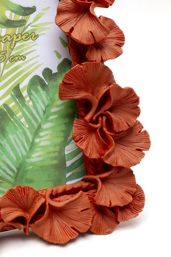 Cornice Ginkgo Leaf arancione 17x20 cm - KARE