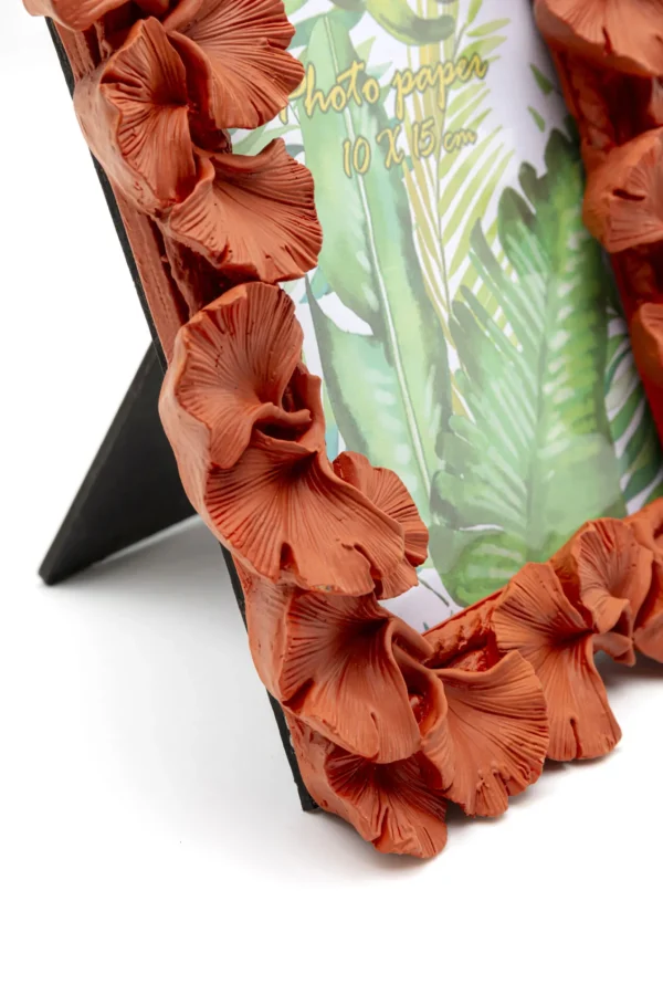 Cornice Ginkgo Leaf arancione 17x20 cm - KARE