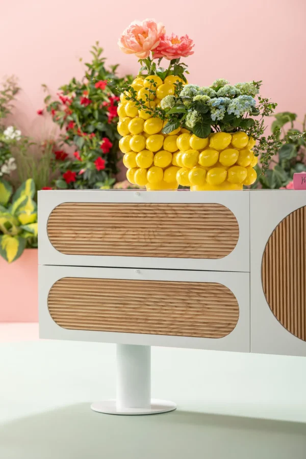 Credenza Atomic Bianco 183x76cm - KARE