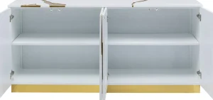 Credenza Oro Bianco Cracked 165x80cm - KARE