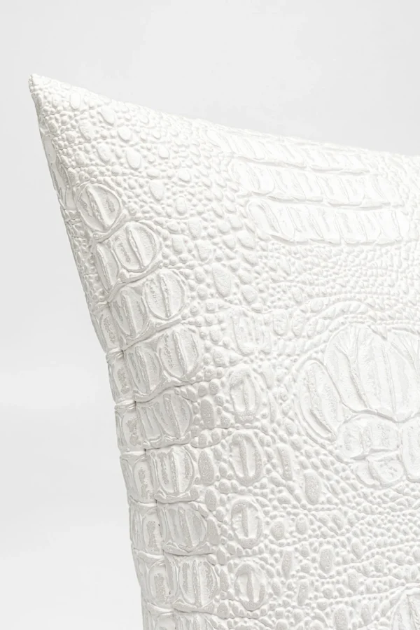 Cuscino Croco bianco 40x40cm - KARE