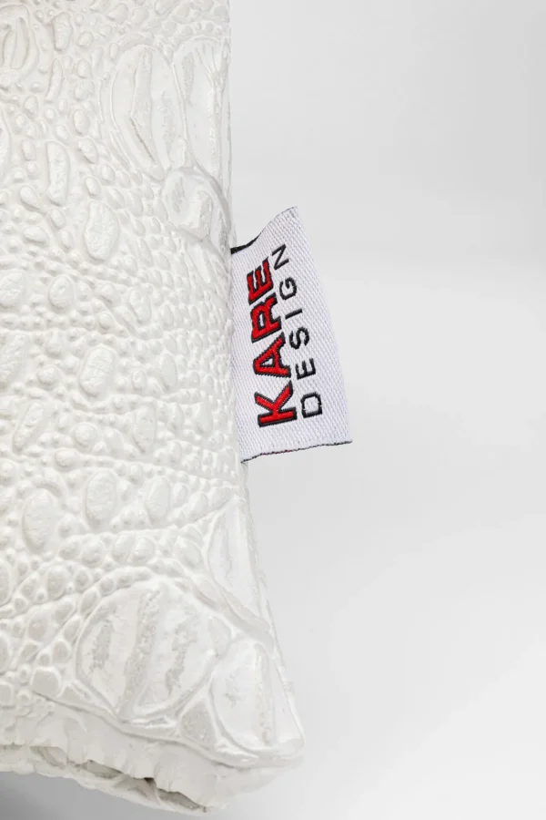 Cuscino Croco bianco 40x40cm - KARE