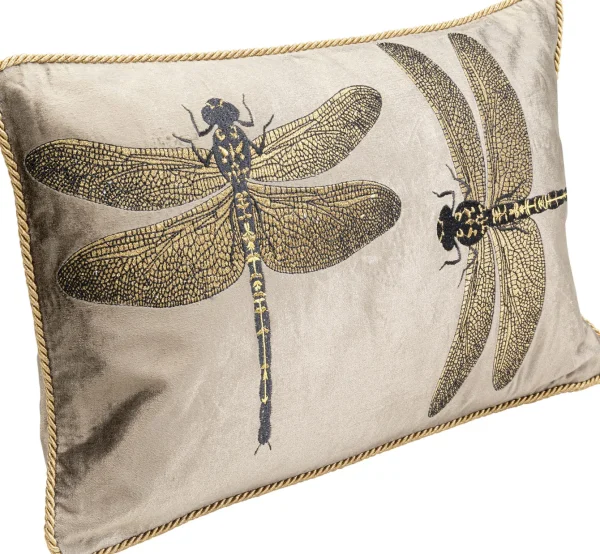 Cuscino Glitter Dragonfly marrone 50x30cm - KARE