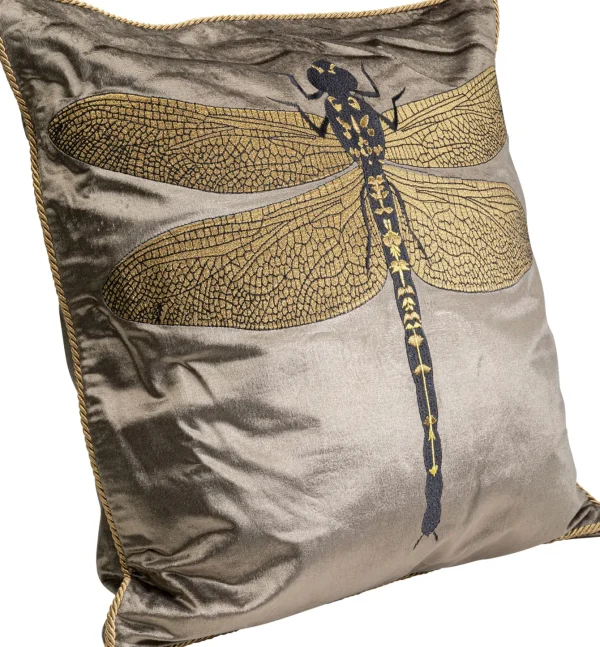 Cuscino Glitter Dragonfly marrone 40x40cm - KARE