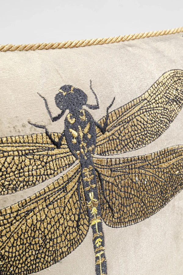 Cuscino Glitter Dragonfly marrone 50x30cm - KARE