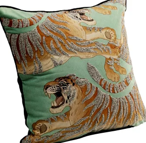 Cuscino Tiger Love menta 45x45cm - KARE