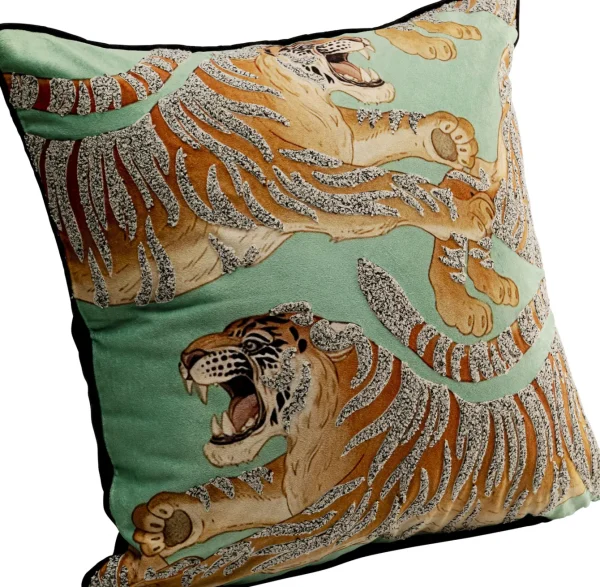 Cuscino Tiger Love menta 45x45cm - KARE
