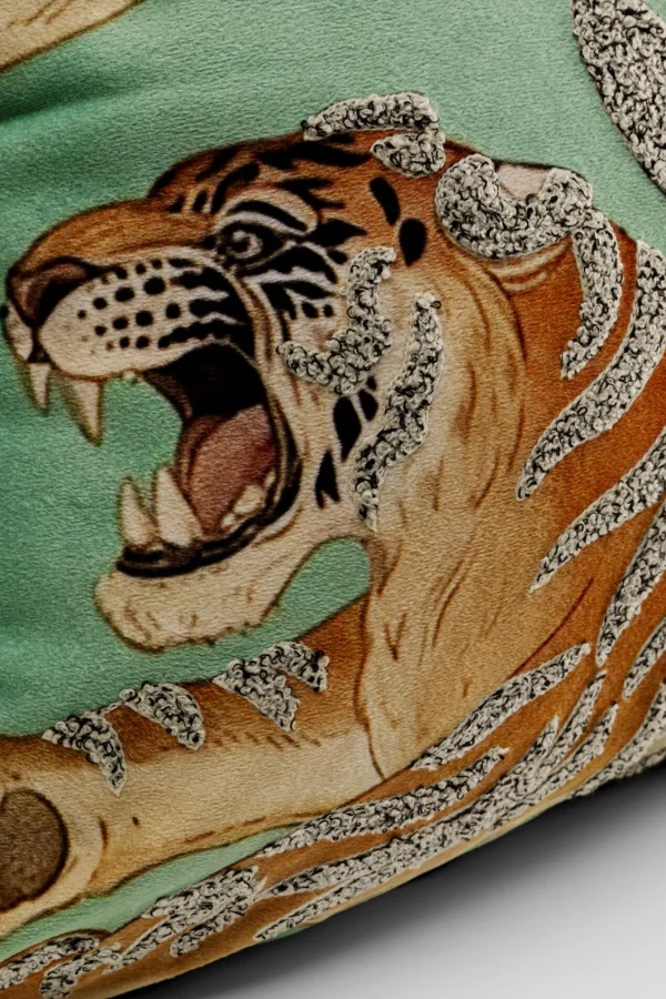 Cuscino Tiger Love menta 45x45cm - KARE