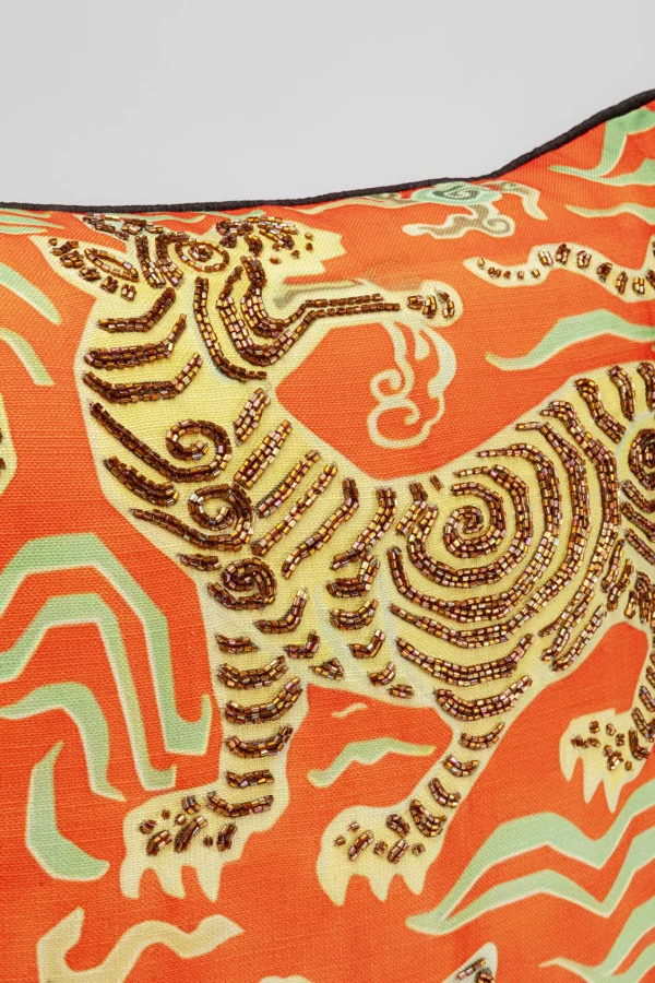Cuscino Tiger Love rosso 45x45cm - KARE