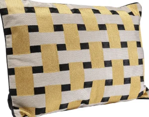 Cuscino Treccia giallo 60x40cm - KARE