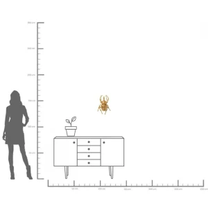 Decorazione da parete Atlas Beetle oro - KARE
