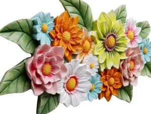 Decorazione da parete Flowers Colore 28x60cm - KARE