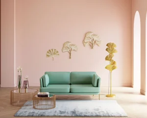 DECORAZIONE DA PARETE GINKGO GOLD PICCOLO - KARE